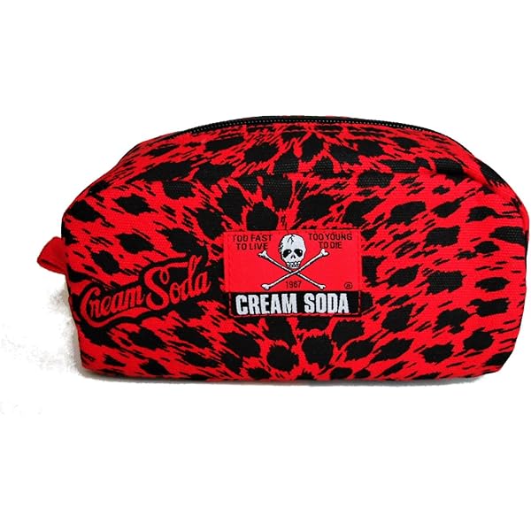 Amazon | [Cream Soda] ヒョウ柄 ドラムバッグ 『RED』 ☆ クリーム